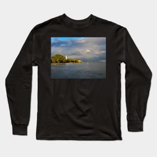 Stormy St Simons Island Lighthouse Long Sleeve T-Shirt